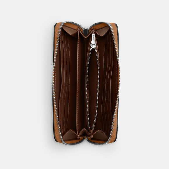 Coach Long Zip Around Wallet - Picture 2 of 3